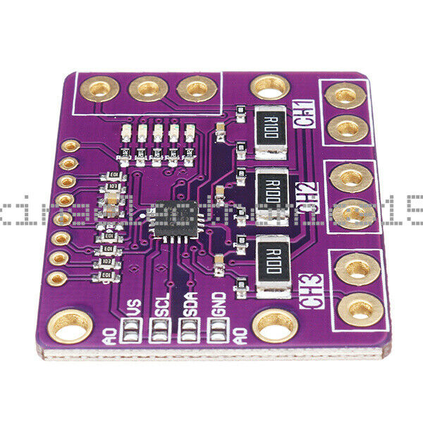 Triple-Channel INA3221 Power Supply Voltage Monitor Sensor Module Detection