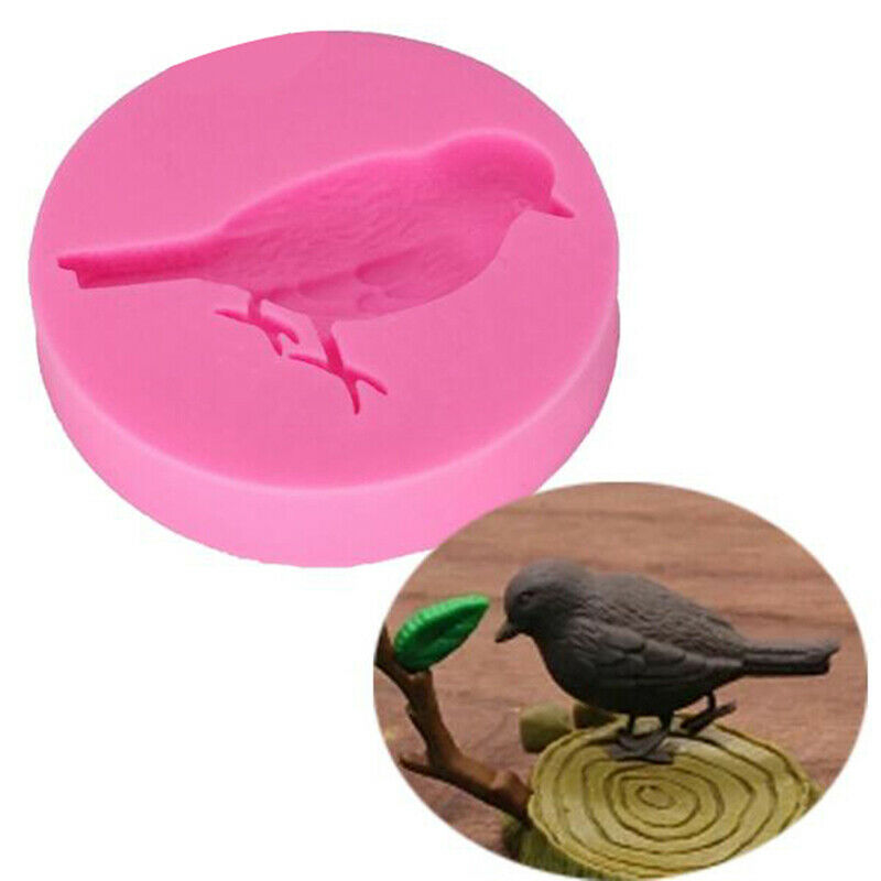 DIY Bird Silicone Mold Cake Decorating Tools Chocolate Dessert Decorators.l8