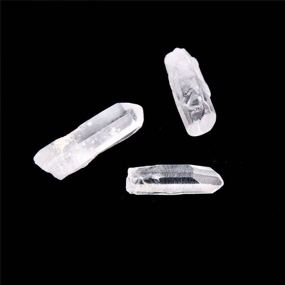 50g Lot Tibet Natural Clear Crystal White Quartz Points Terminated Wand Sp.l8
