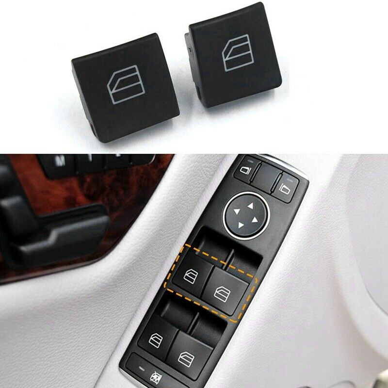 Window Switch Button Covers for Mercedes Benz W204 W212 C E Glk Class, Front LE8