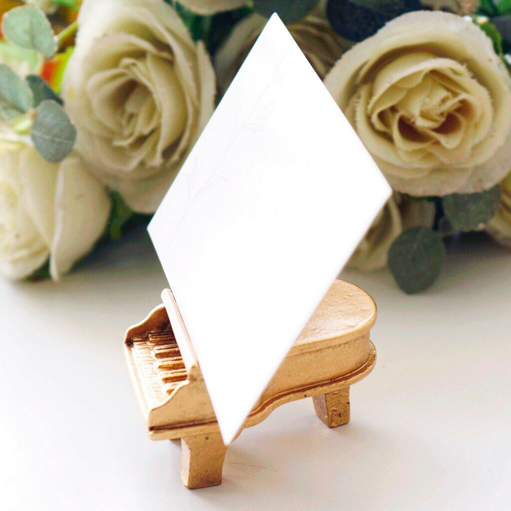 Piano Shaped Table Number Stand Place Card Holders Clips Party Event Table Decor
