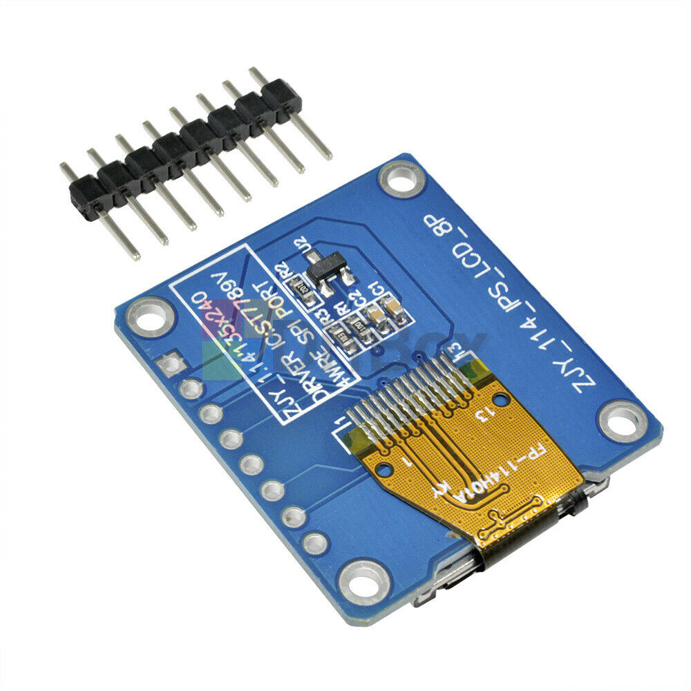 1.14 Inch Color IPS TFT LCD Display Screen Board for ST7789 8Pin 4 Wire SPI Port