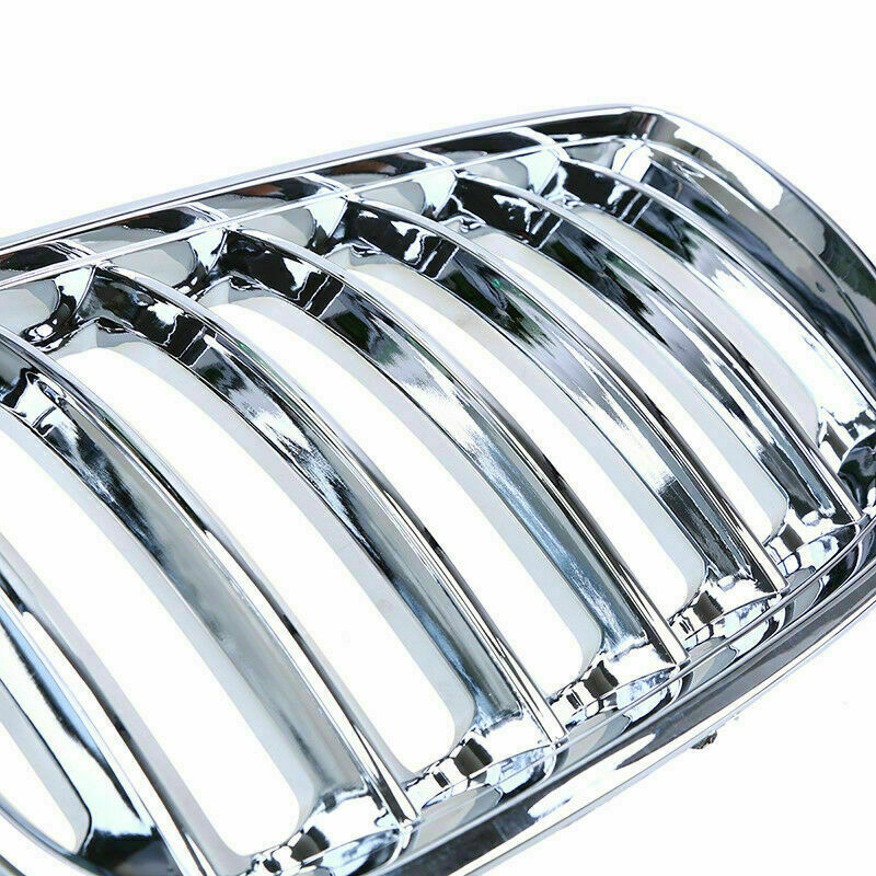 Fit For BMW X5 E53 2004-2006 Front Bumper Radiator Kidney Grille Cover Chrome