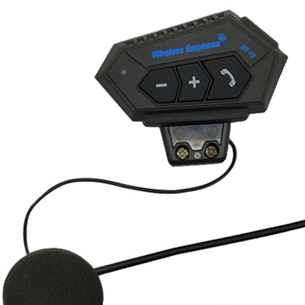 Motorcycle Helmet Headset Intercom Bluetooth Headphones Speaker Handsfree