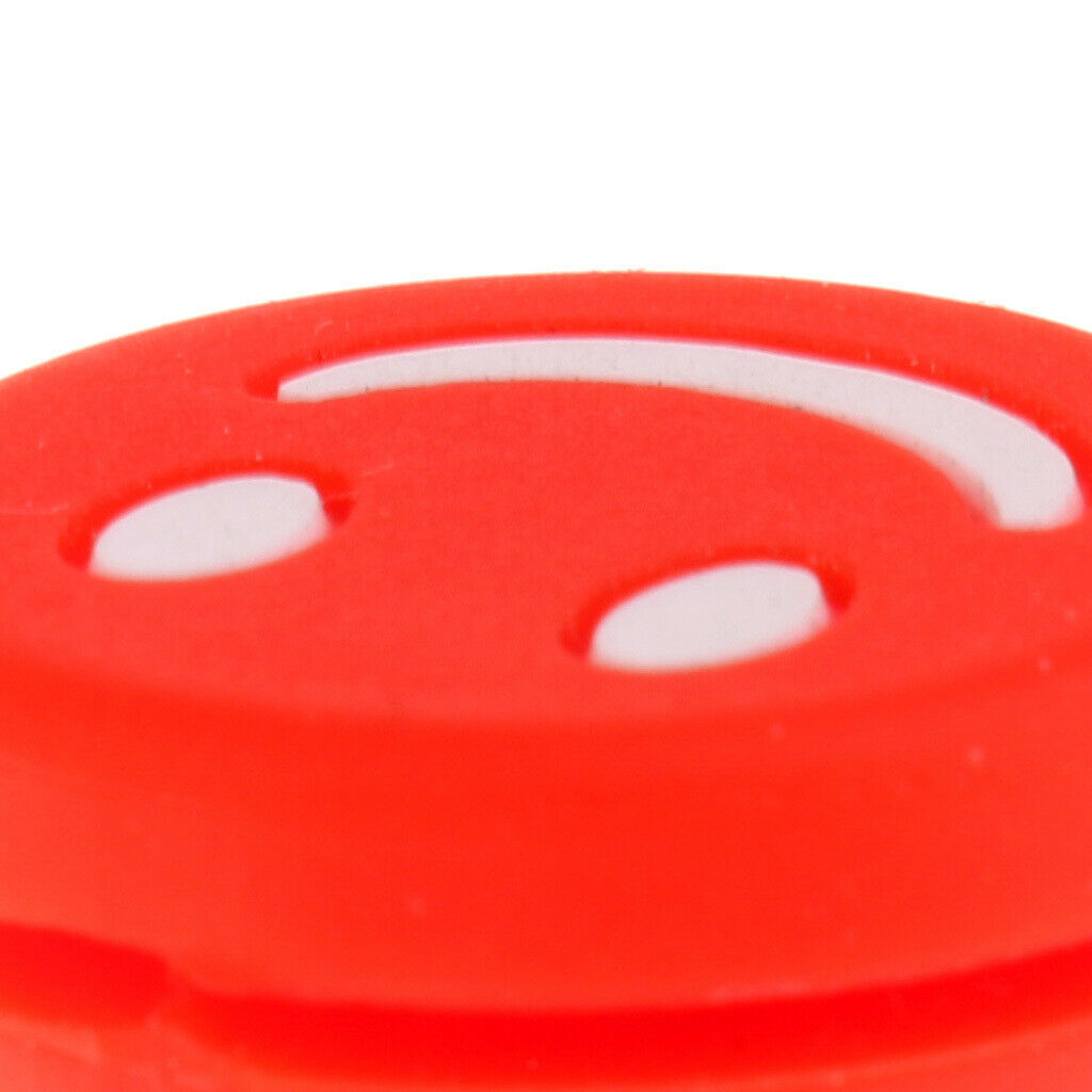 6Pcs Tennis Racquet Vibration Dampener Shock Absorber Damper, Red