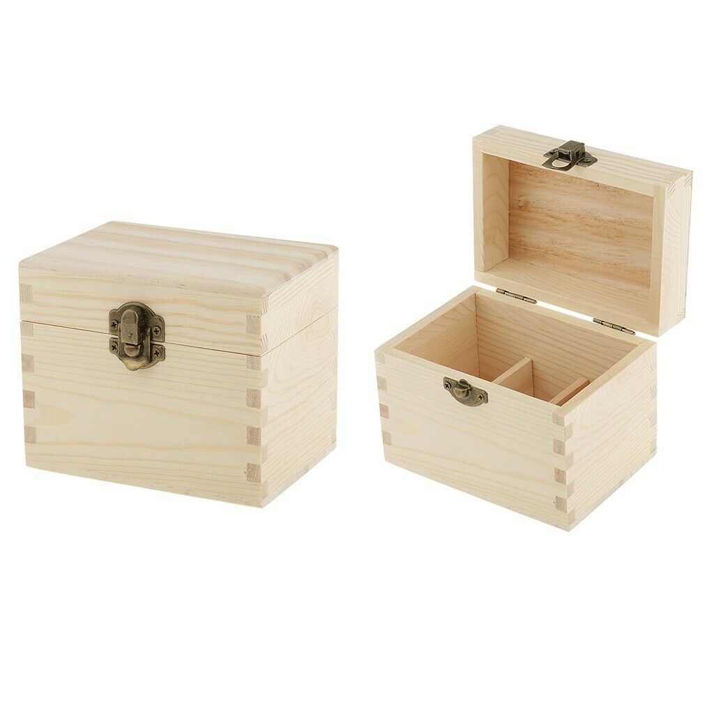 Essential Oil Storage Organizer Box for 6 Bottles, Wooden Oil Case Holder for