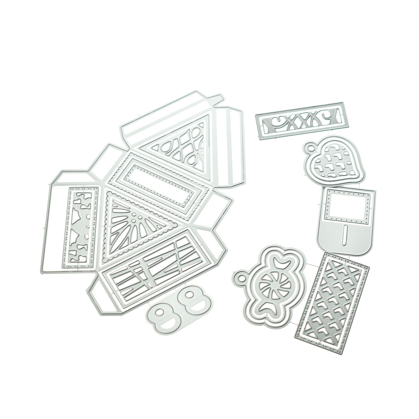 Lantern Pockets Inserts Gift Box Jug Metal Cutting Dies Diy Scrapbooking Crafts