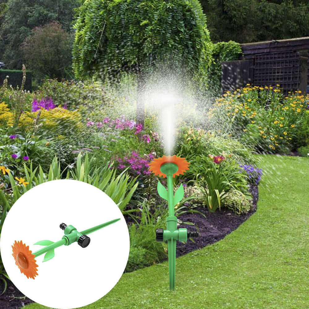 360 Garden Yard Rotating Lawn Water Sprinkler Watering Sprayer Irrigation System