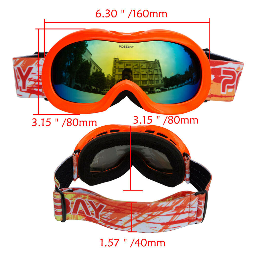 Ski Goggles Glasses Eyewear Outdoor Sports Snoemobile Snowboard Dust Windprooof