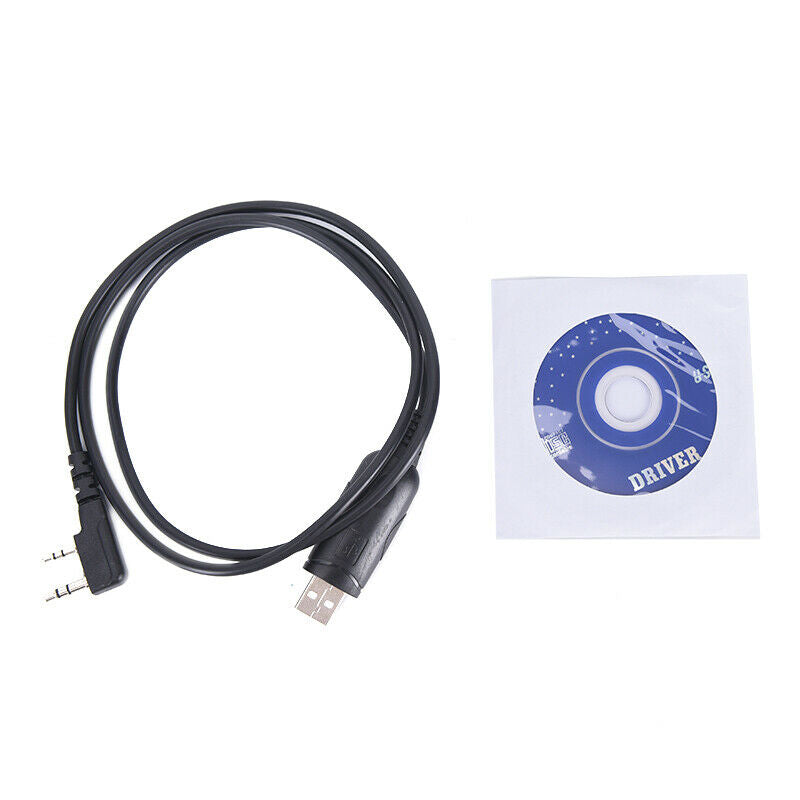 USB Programming Cable&CD for Baofeng UV-5R UV-82 GT-3 888s TEN4 F9+ Rad .l8