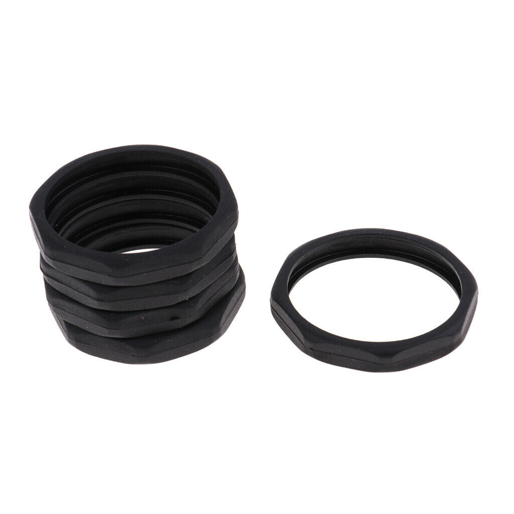 5Pcs Black Wireless Microphone Slip Holder Anti Rolling Protection Ring