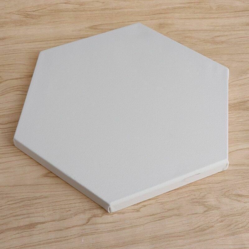 Hexagon Wood Framed Artist Blank Art Canvas Boards For Acrylic Oil Painting