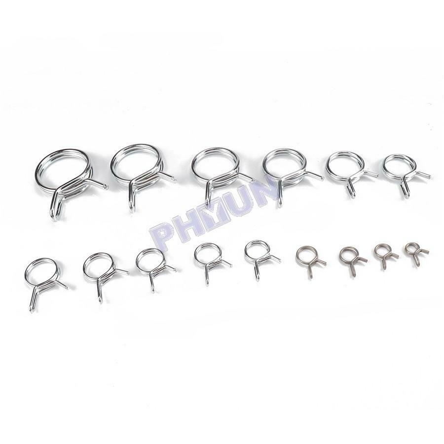 180 Car Double Wire Fuel Line Hose Tube Spring Clamp Assortment Î¦5-Î¦24 Universal