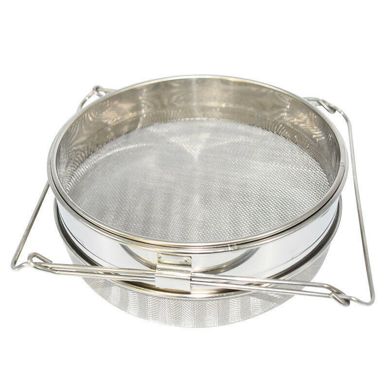 Stainless Steel Bee Fine Filter Double-Layer Beekeeper Filter Retractable Length