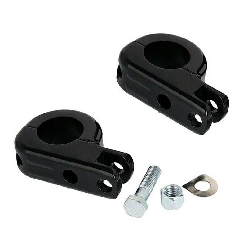 Motorcycle 1 1/4" 32mm Engine Crash Highway Bars Footpeg P-Clamp Mounting kits