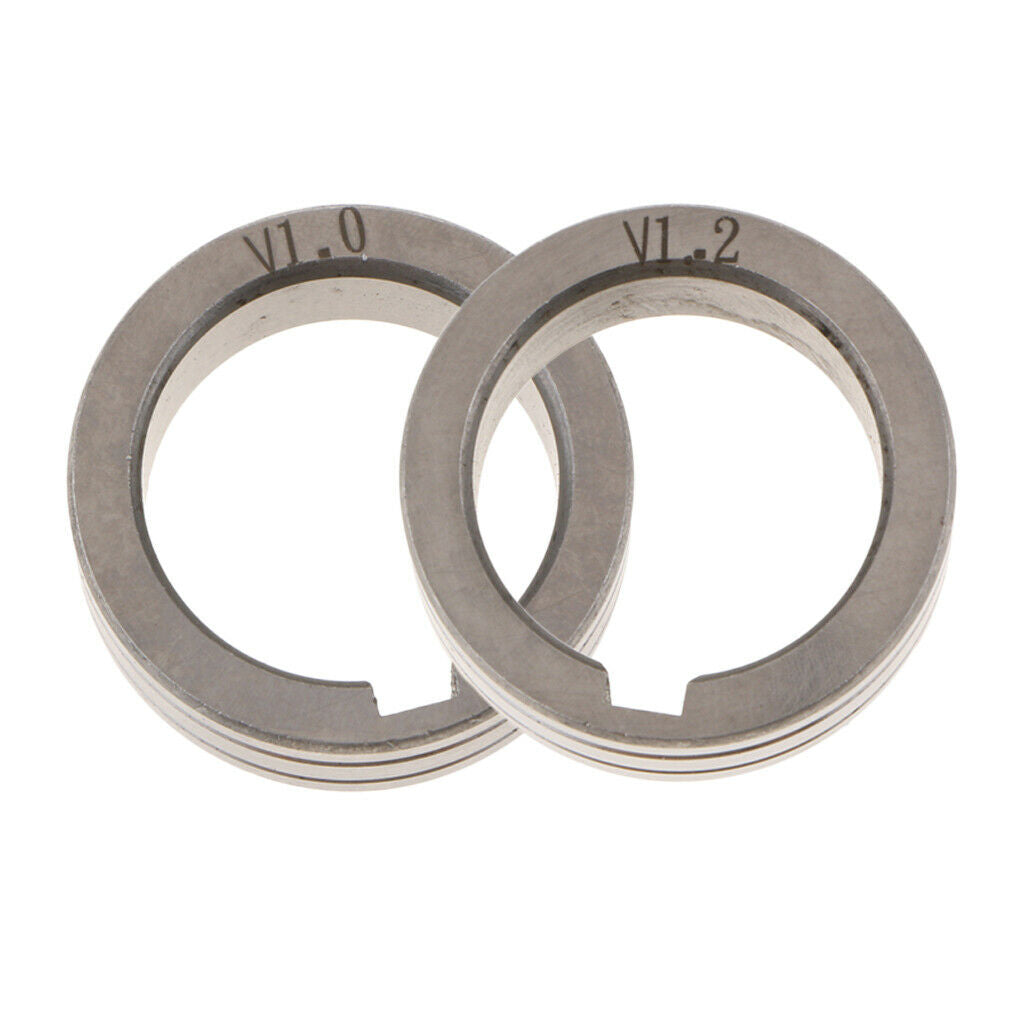 2Pack 0.8-1.0mm and 0.8-1.2mm Welder Wire Feed Drive Roller Parts Round