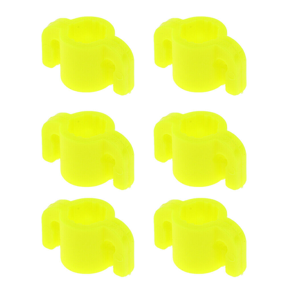 6pcs Archery Bowfishing Safety Slide Fishing Slides for 8mm Arrow Shaft 9mm