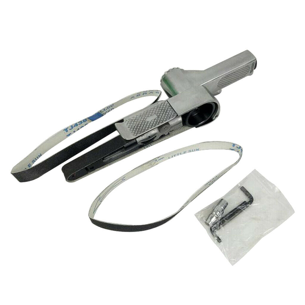 Air Belt Sander 20 x 520mm Sanding Buffing Car Pneumatic tools + 2pcs Belt