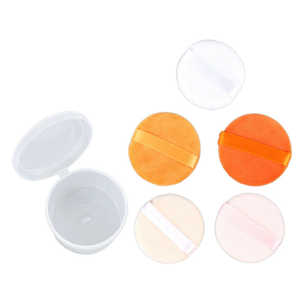 5x Reusable Makeup Mineral Powder Foundation Air Cushion   Pads 2.4''