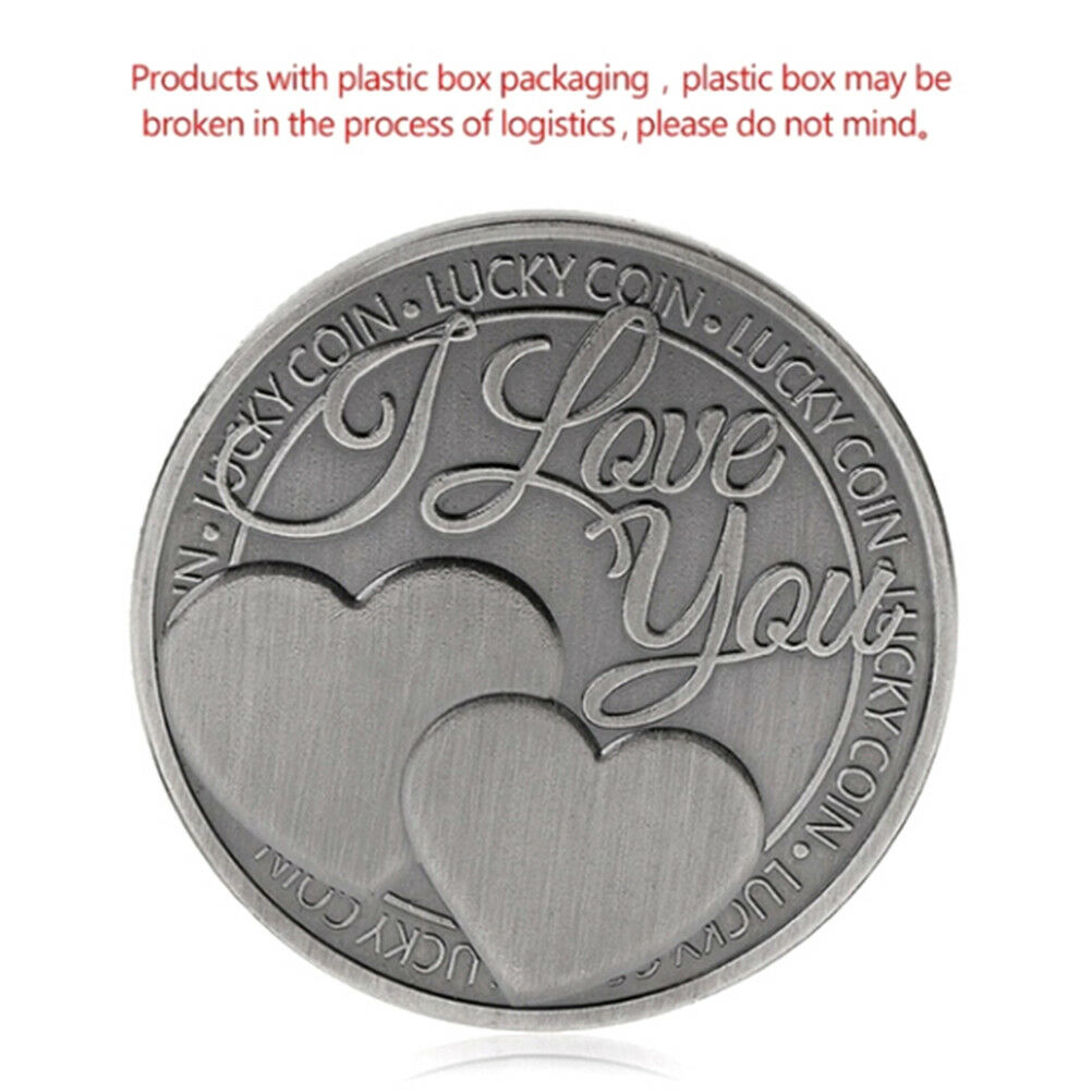 Commemorative coin lucky love word romance couple collection art gift souvenirBD