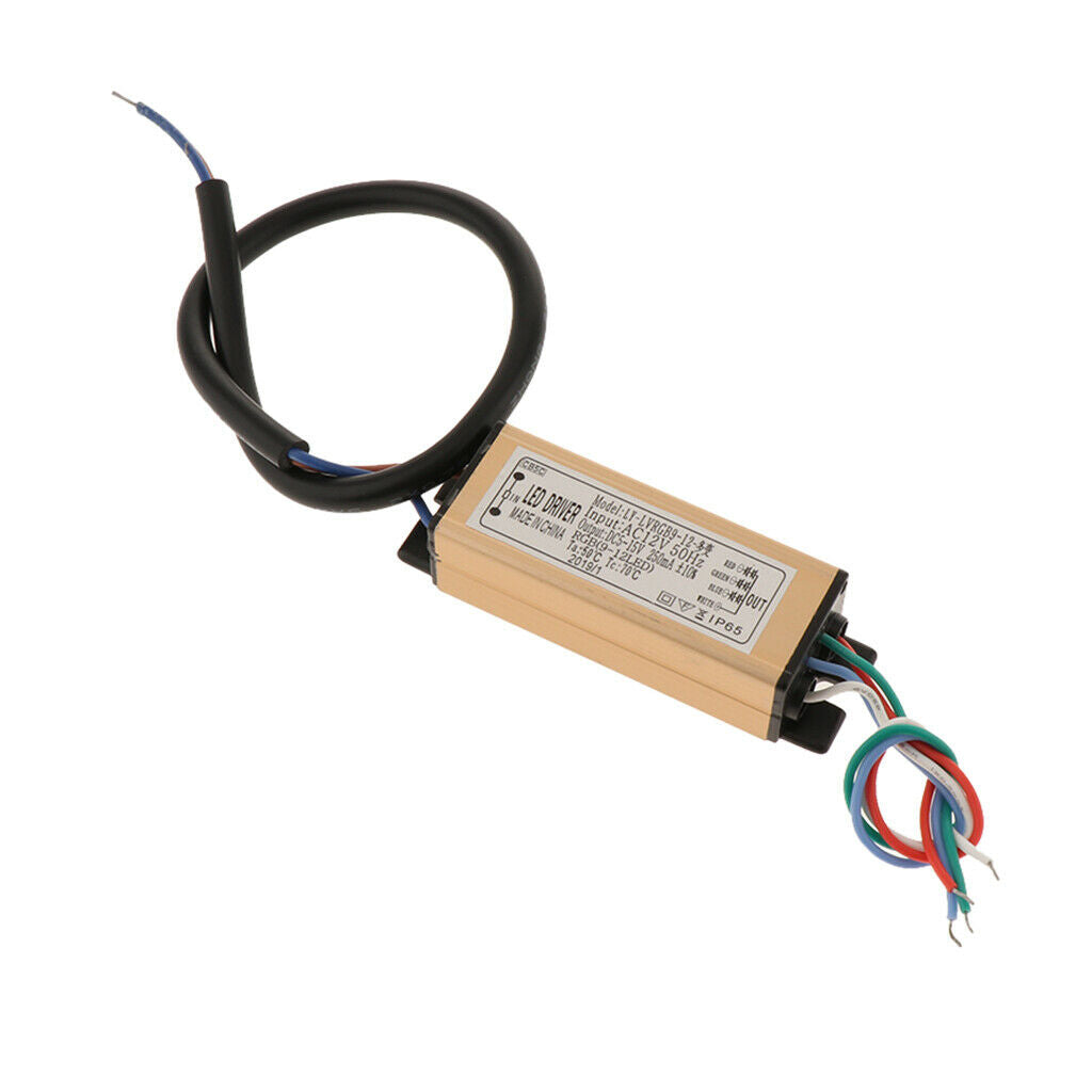 RGB LED Power Supply 12V 3-9W AC 24V 9-18W Electronic Fan LED
