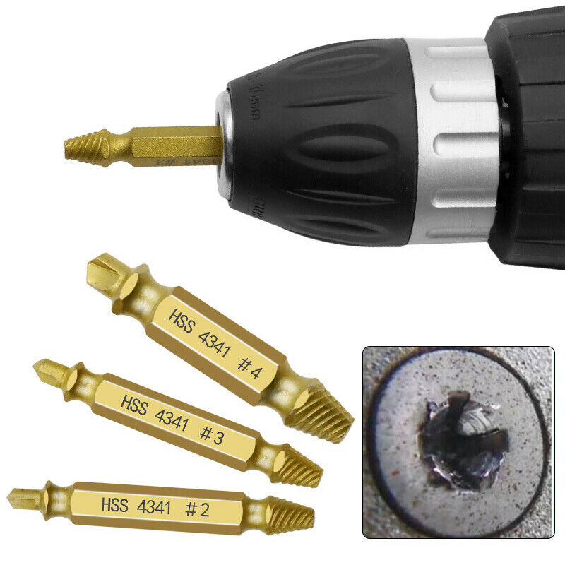 Screw Extractor Speed Out Drill Bits Set Broken Bolt Remover Tool 5Pcs/Set
