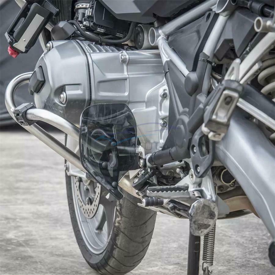 2 × Black ABS Motorcycle Feet Protectors For BMW R1200GS LC /Adventure 2013-2020