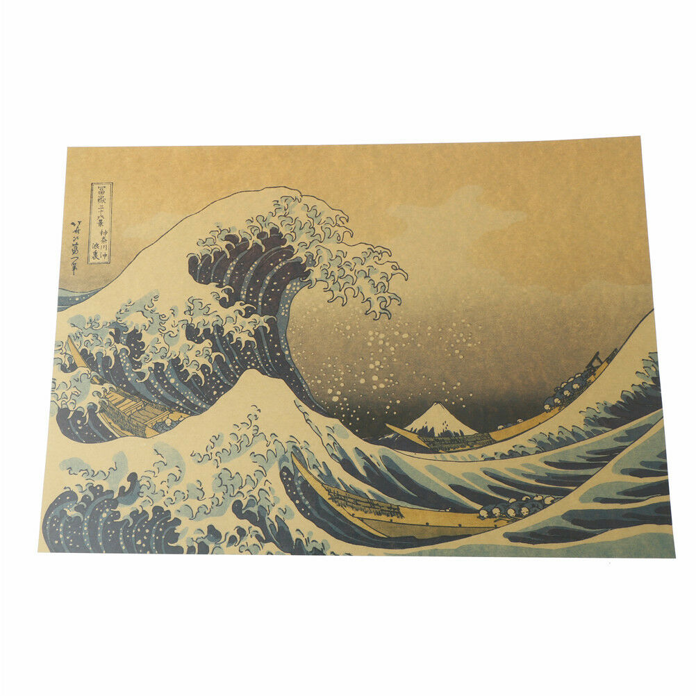 epic masterpiece float world draw retro kraft paper poster decor wall sti.l8