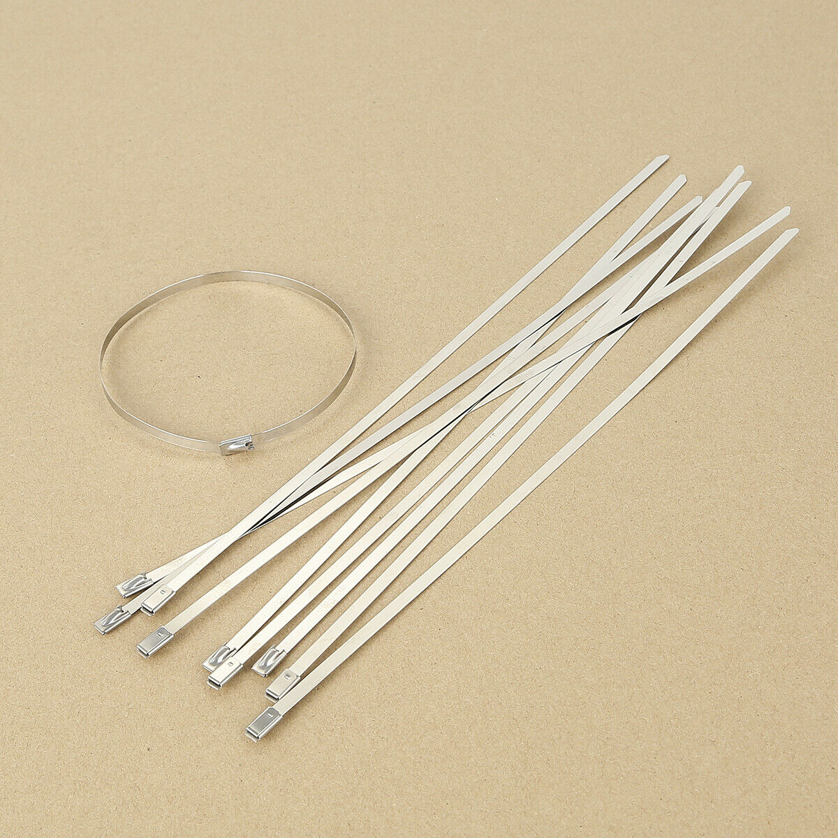 15mx50mm Tape Titanium Exhaust Header Heat Wrap Shield Pipe Stainless Ties Kit