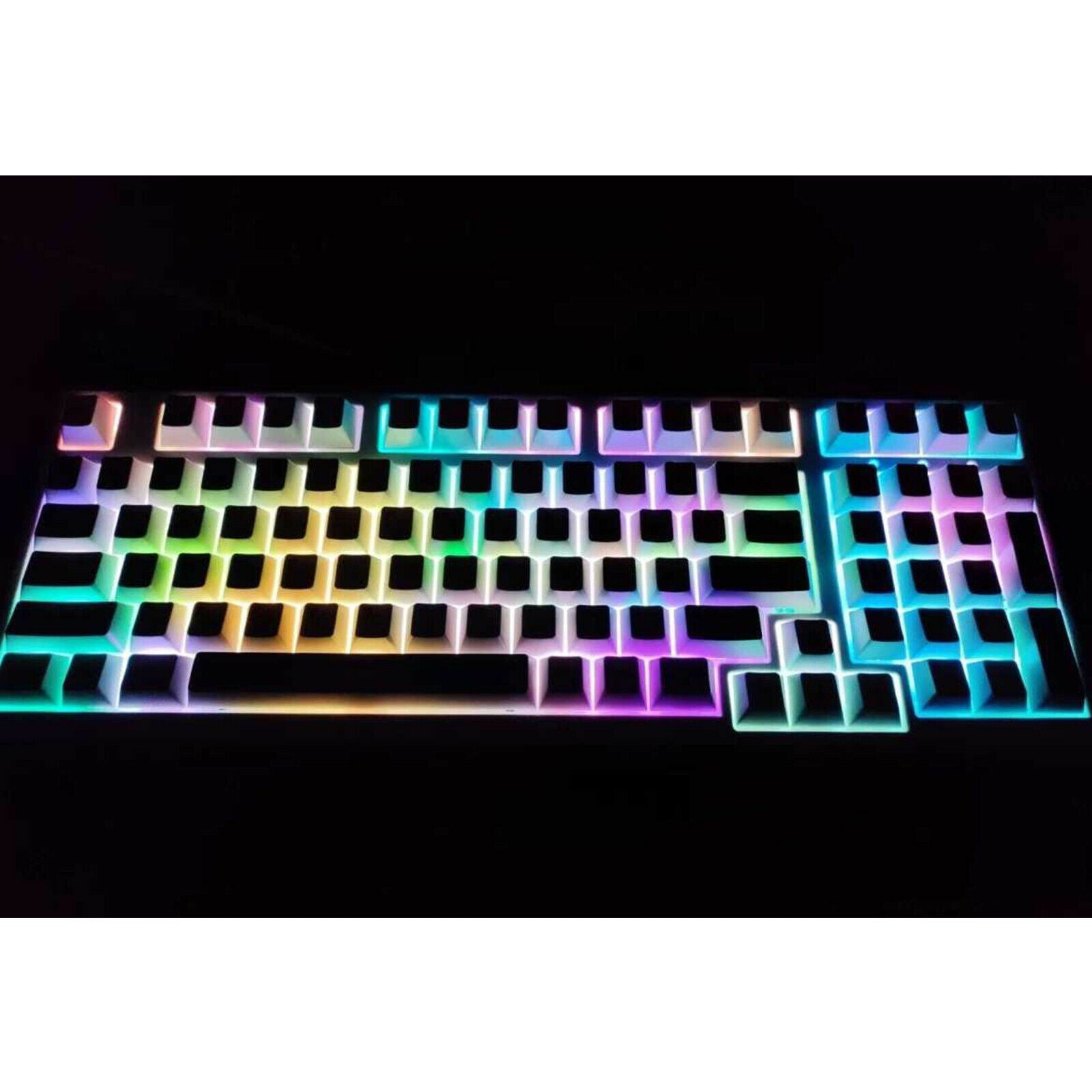 137-key Sublimation Keycap White Color Keycaps for Mechanical Keyboard