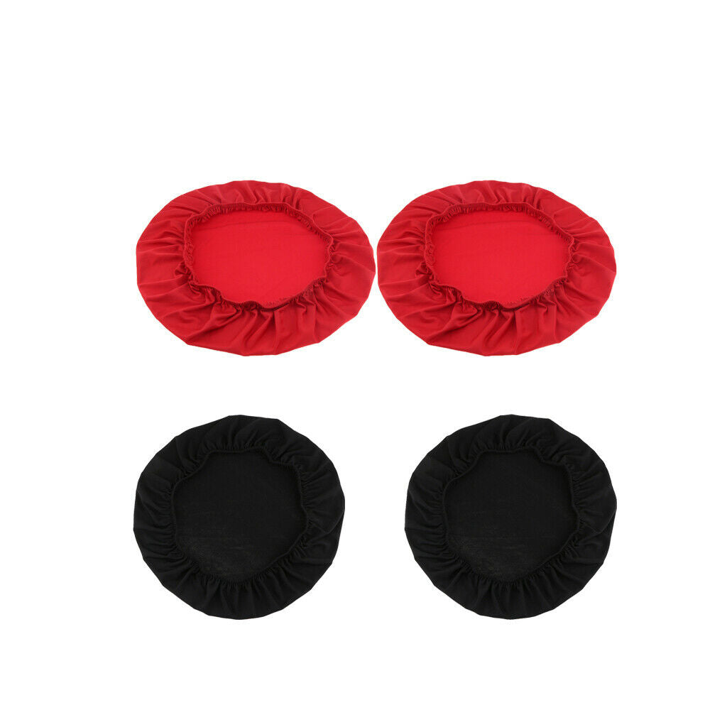 Red &Black 4Pcs Anti-Dust Chair Seat Cover Wedding Dining Room Chair Protectors