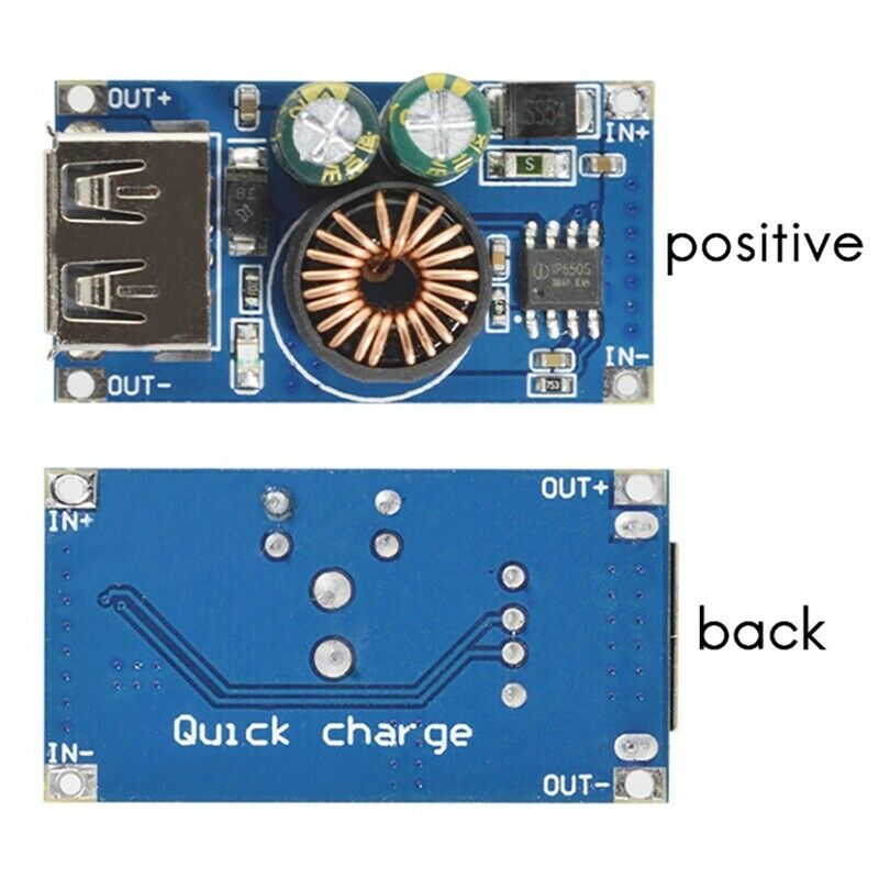 USB DC  Module 12V 24V to QC2.0 QC3.0 Fast Charge Mobile Phone Charging Board W5