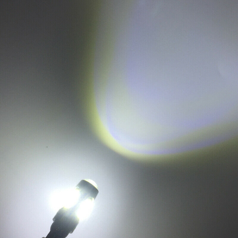 10x DC12V Aluminum White LED Canbus Error Free Silica Light Bulb Xenon T10 7000K