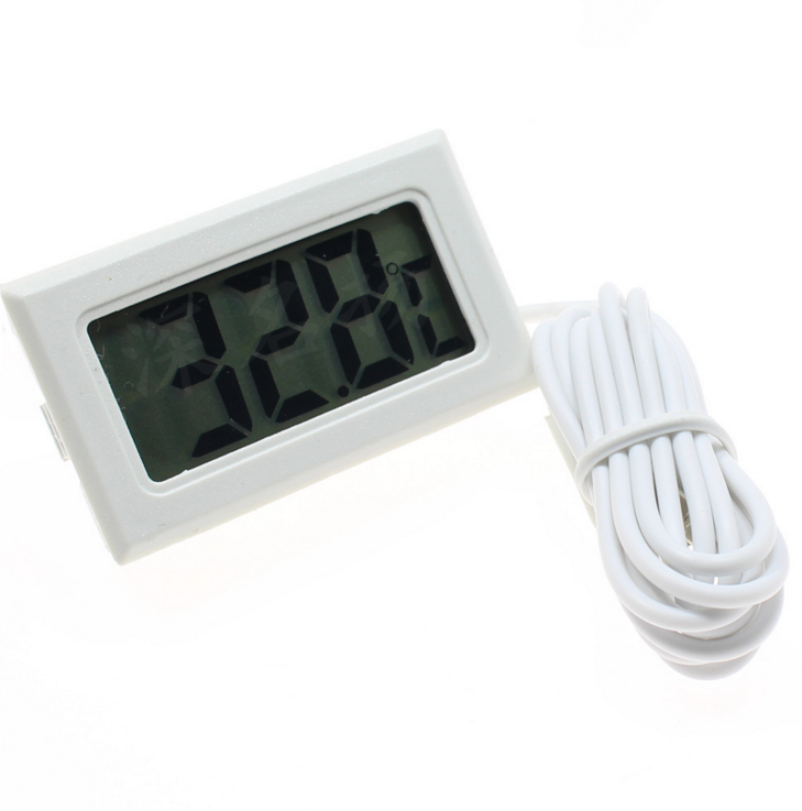2pcs Electronic Digital Display Digital Thermometer Fish Tank Refrigerator