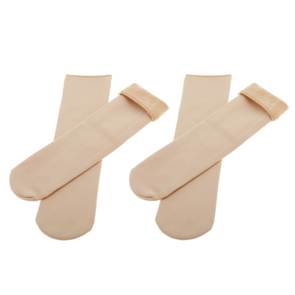 2 Pairs Autumn Winter Thickening Wamer Socks for Women Men Breathable Skin