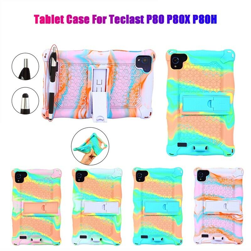Silicone Case for Teclast P80X P80H P80 8 Inch Tablet Anti-Drop Tablet Case W4Q5