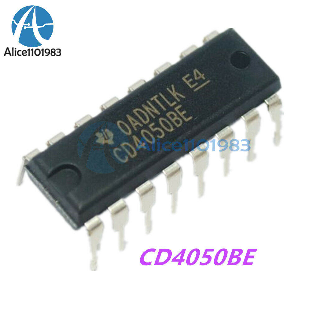 5PCS CD4050BE DIP-16 CD4050 TI HEX NON-INVERTING BUFFER/CONVERTEÌ´R