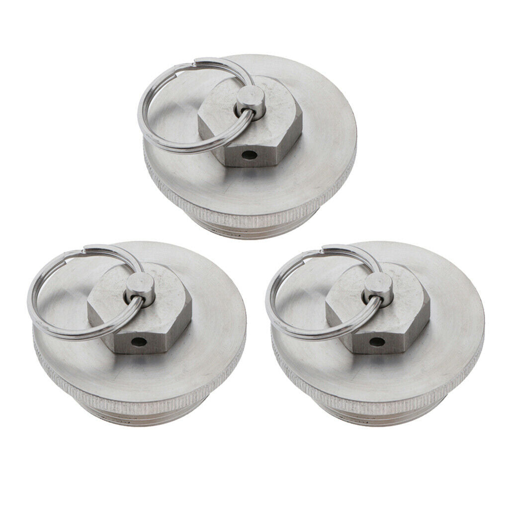 3pcs Stainless Steel Beer Keg Lid Beer Growler Keg Lid with Relief Valve