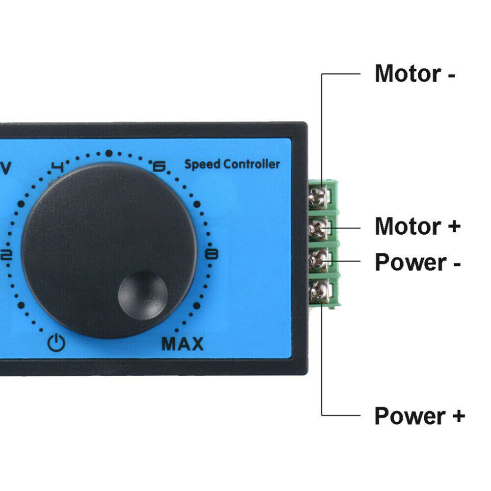 Pwm Dc Motor Speed Controller Soft Start Switch Dc 10-60V 12V 24V 48V 20A