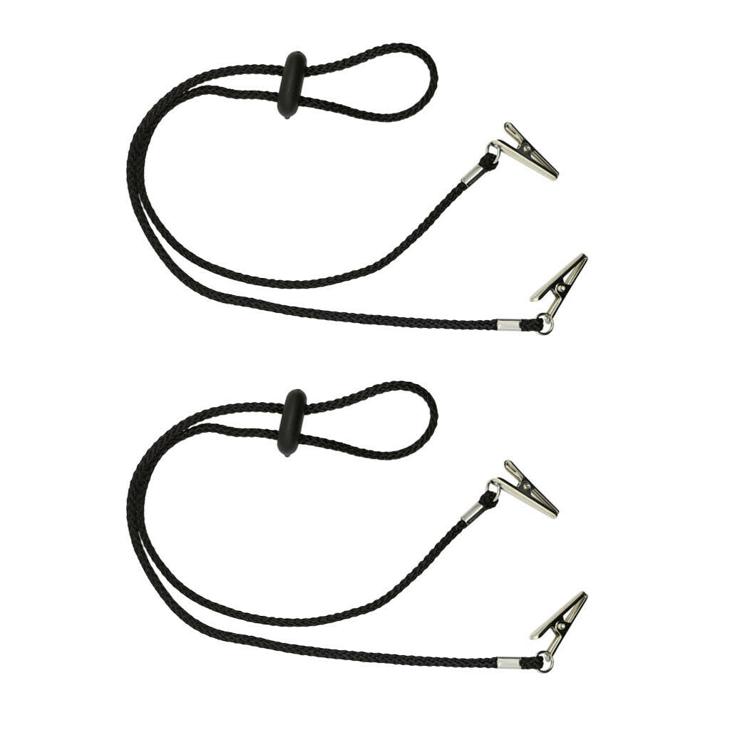 2pcs Napkin Clip Lanyard Apron Bibs Chain Holder / Strap String Necklace for