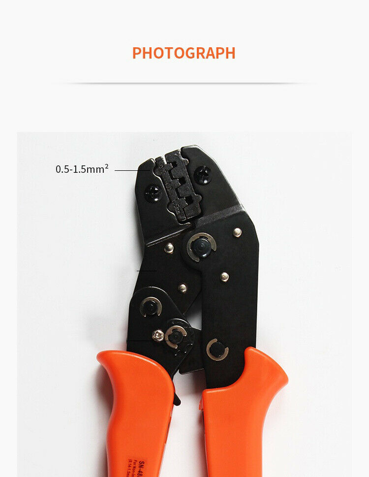 SN-48B Ratcheting Wire Crimping Plier Tool Insulted Terminals Connectors Crimper