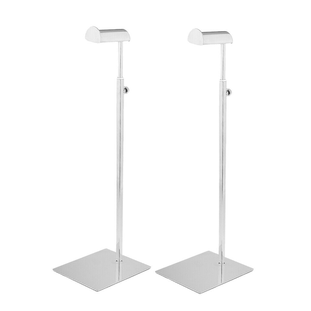 Pack of 2 Polished Counter Adjustable Height Handbag Bag Purse Display Stand-
