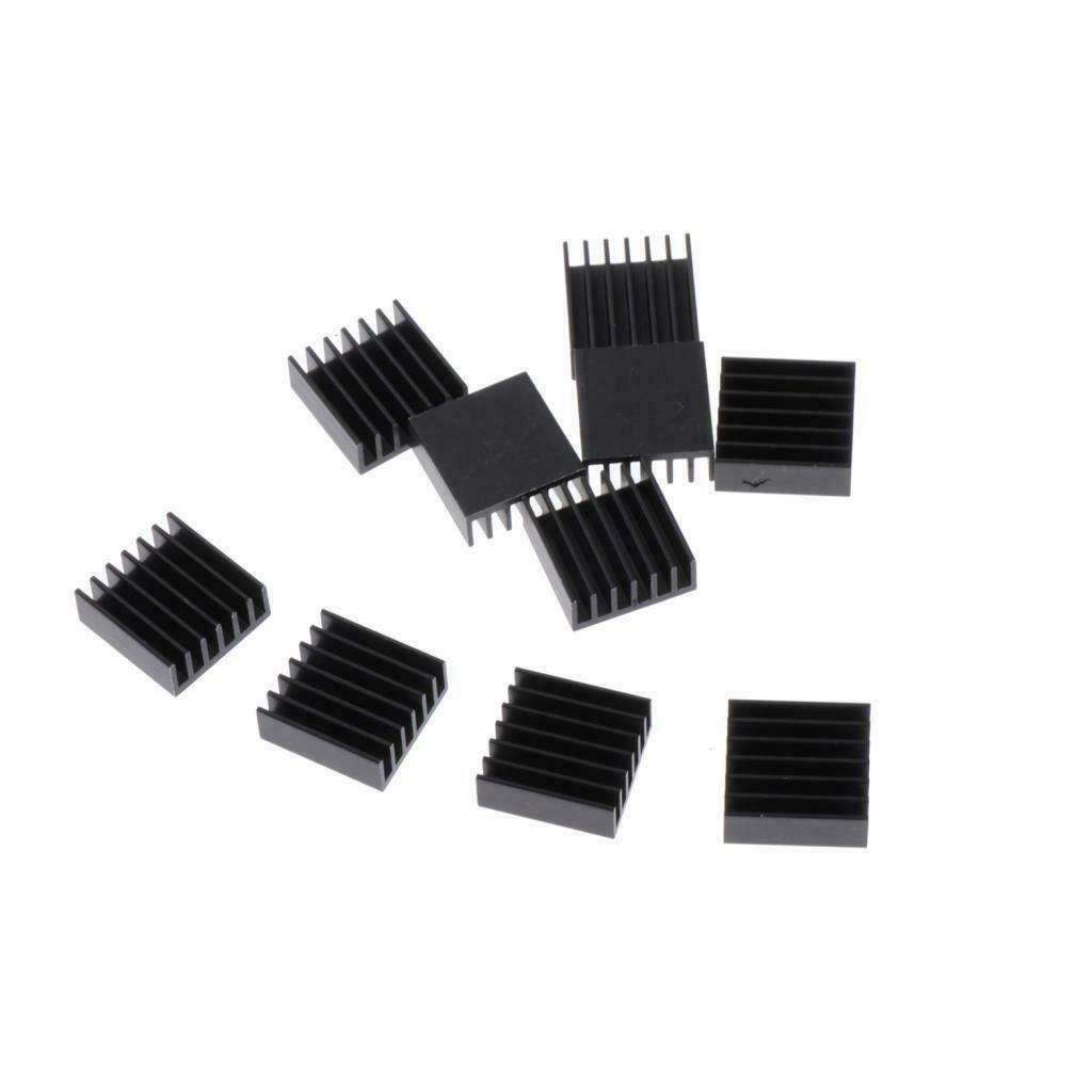 10-pack Graphics Card Chipset Heatsink Heat Sink Pad Replacement Black