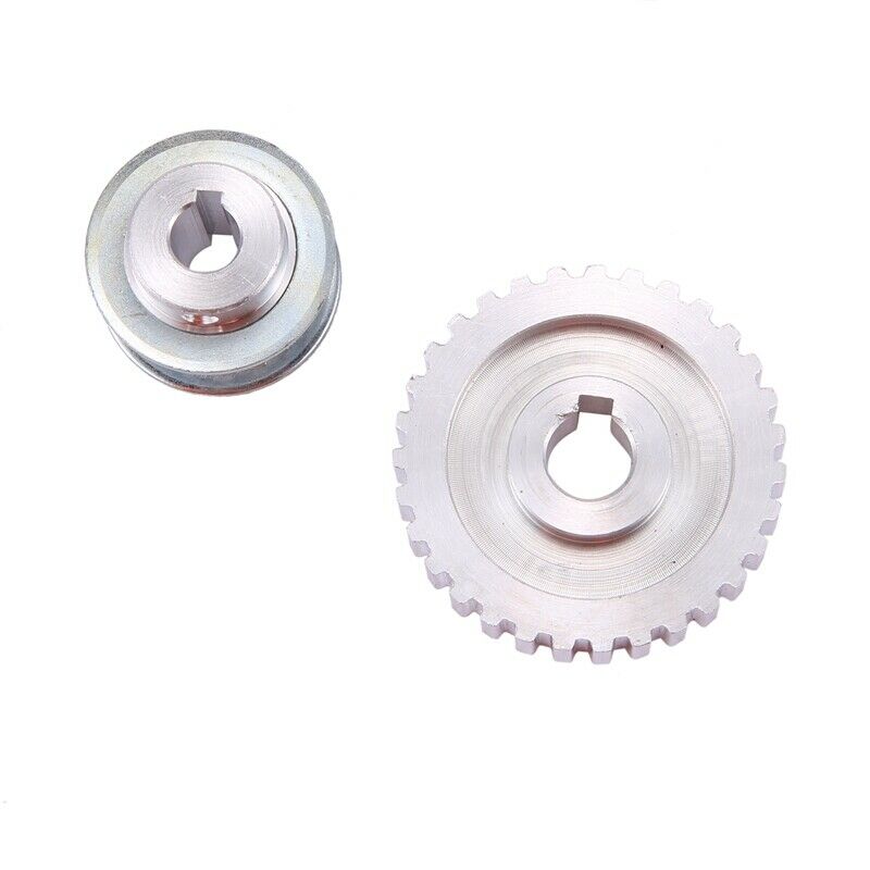 2Pcs Metal Synchronous Pulley Gear Motor Belt Gear Drive Wheel Gear S/N Cj0618O8