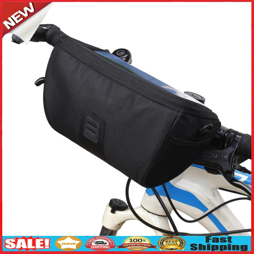 Universal Cycling Bicycle Bike Front Handlebar Storage Bag Phone Holder Pouch
