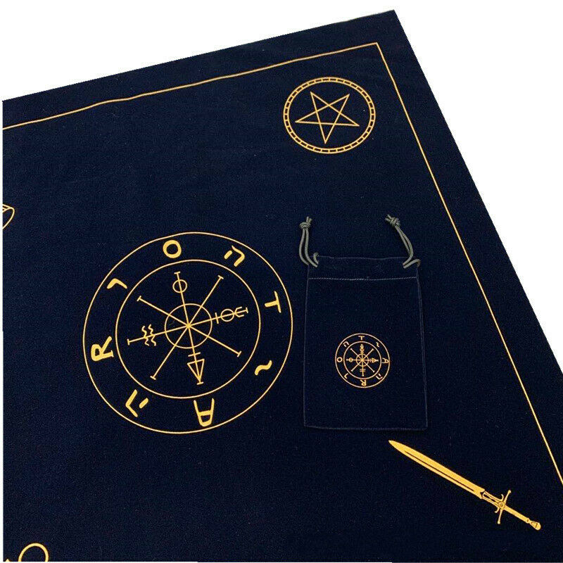 Altar Tarot Cards Cloth Tablecloth Divination Wicca Props Velvet Portable Sack