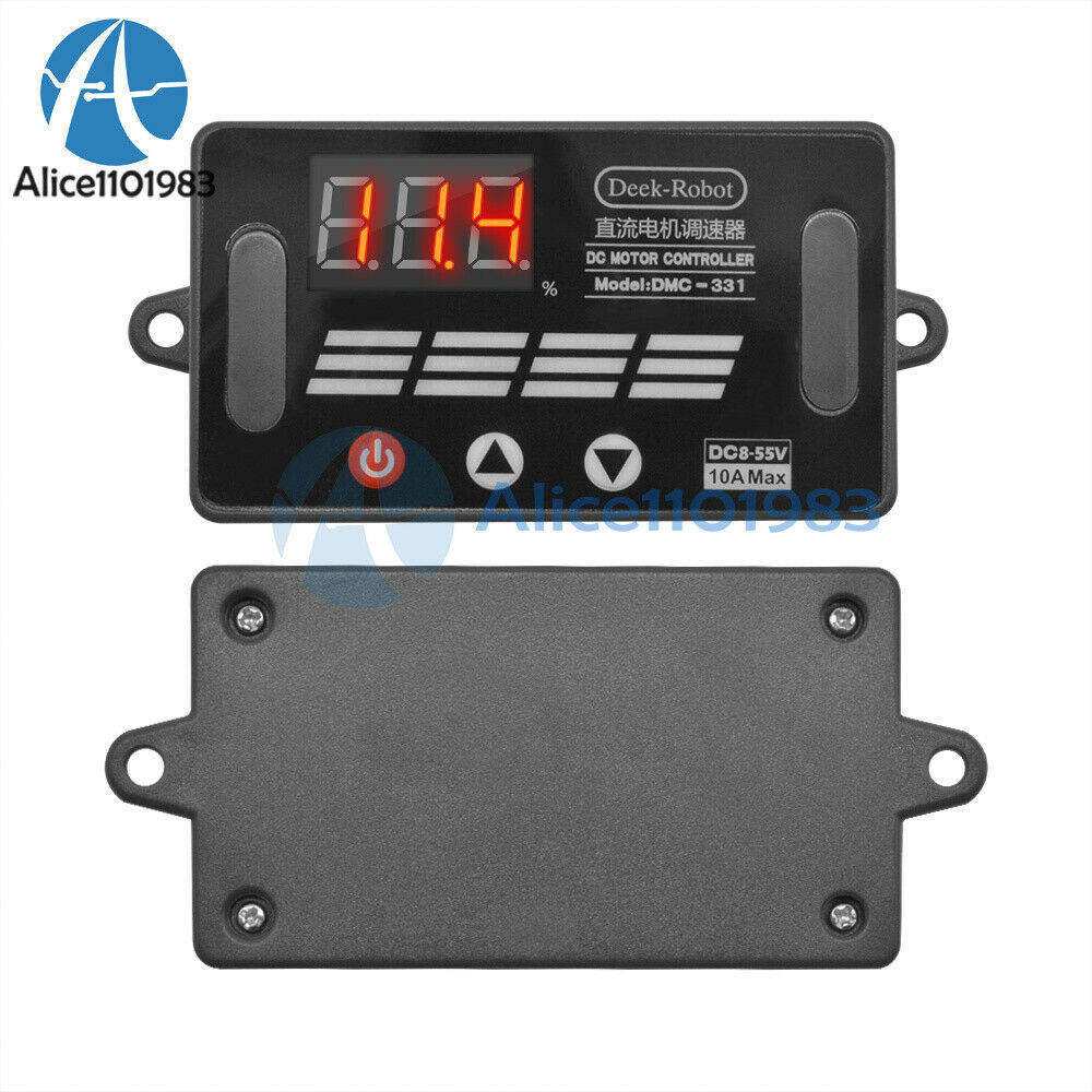 DMC-331 Max 10A PWM Regulator DC Motor Speed Control Switch Controller DC 8-55V