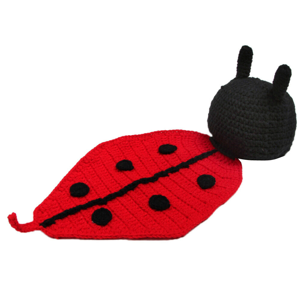 2 Pieces Costume Crochet Outfits Photo Clothing Baby Girls Boys Cute Photograph