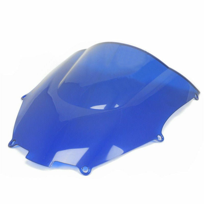 Blue Double Bubble Windshield  for Kawasaki Ninja ZX9R ZX 9R 2000-2003