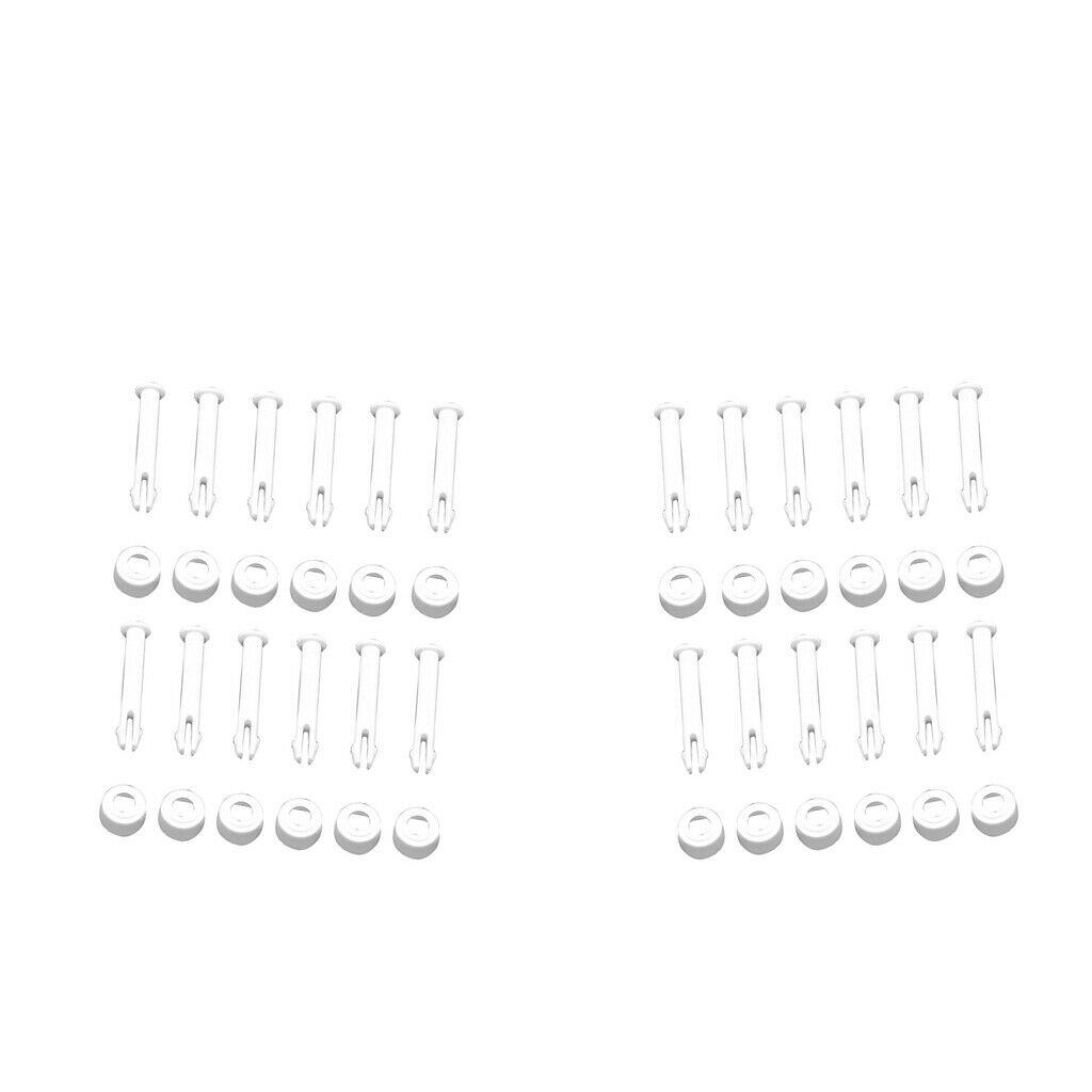 24x  2.36" Plastic Pool Joint Pins & Rubber Seals Replace fits   13ft-24ft